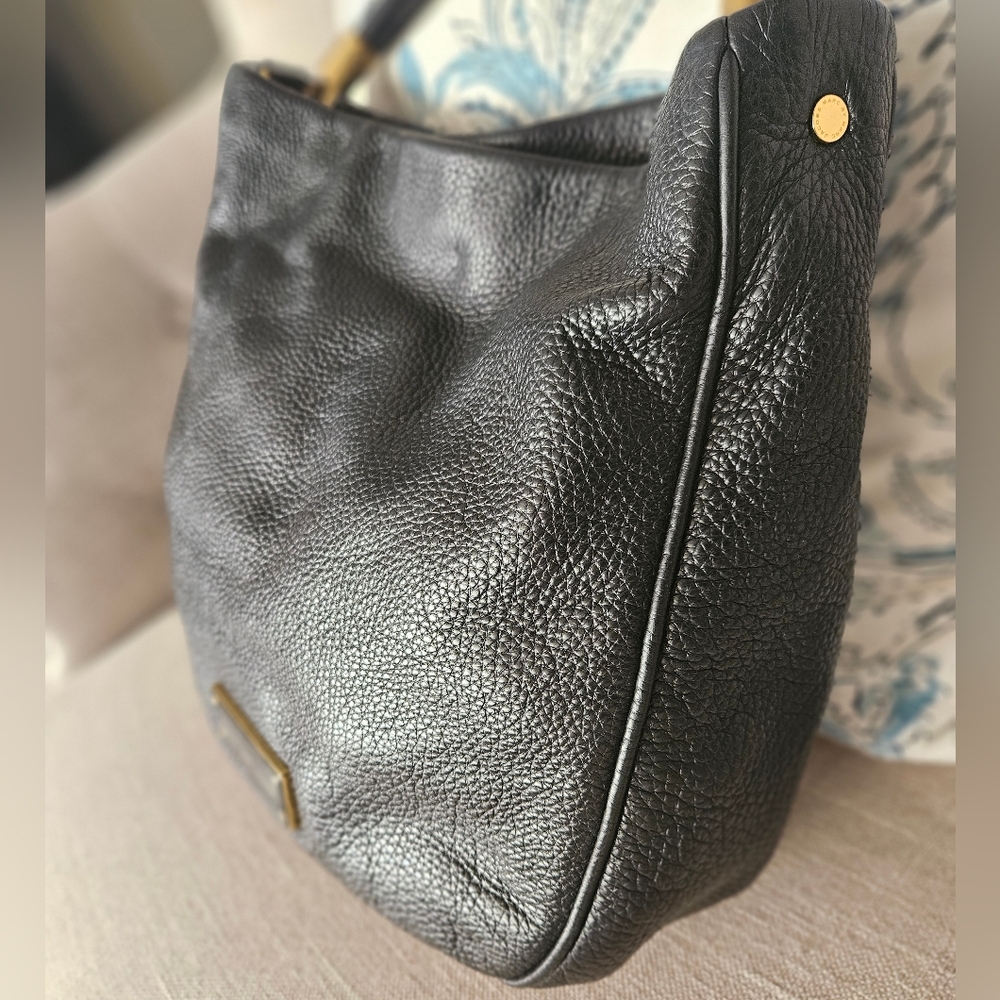 Marc By Marc Jacobs Too Hot to Handle Hobo Bag Leather Black - Picture 17 of 17